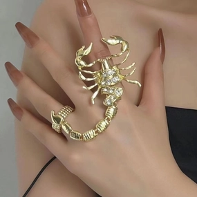 Wholesale Metal Scorpion Chain Ring