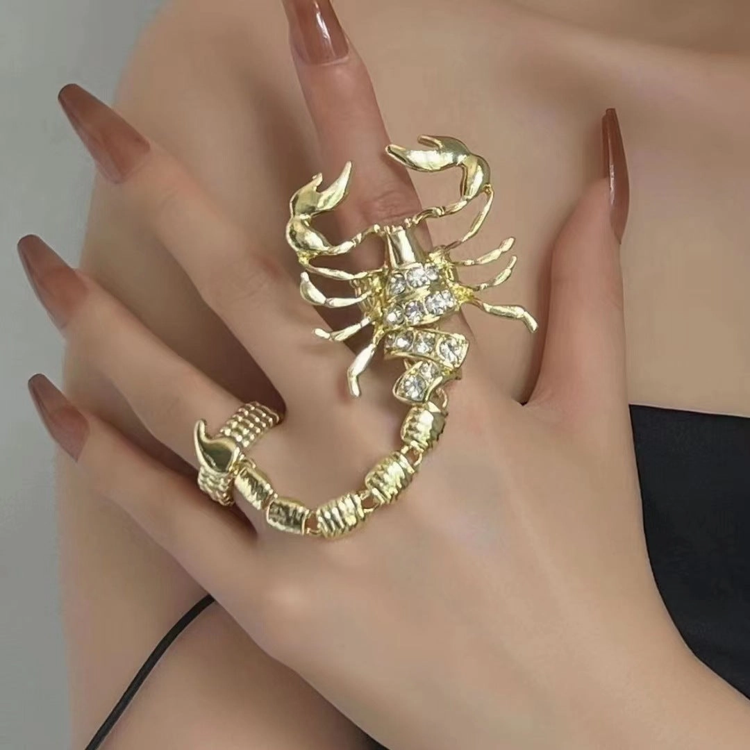 Wholesale Metal Scorpion Chain Ring