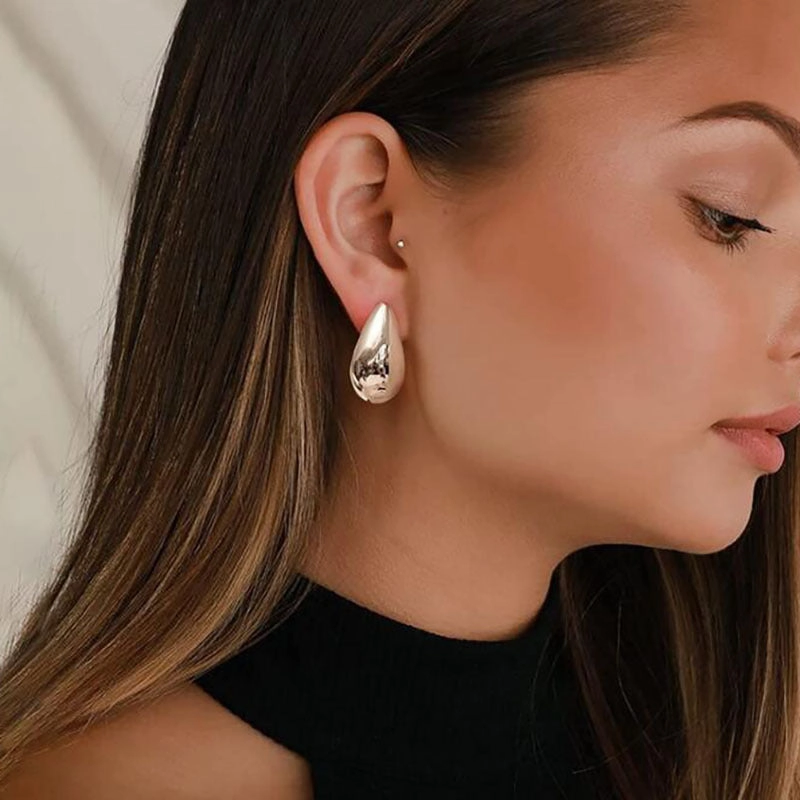 Wholesale Metal Water Drop Fashion Earrings