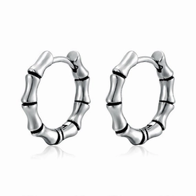 Wholesale Metallic Bamboo Stainless Steel Earrings