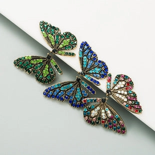 Wholesale Metallic Flower and Leaf Earrings