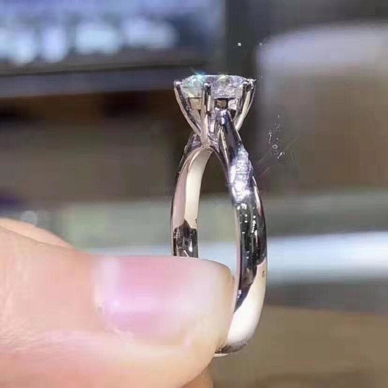 Wholesale Micro Diamond and White Copper Rings