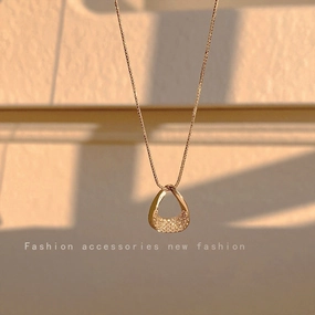 Wholesale Micro Paved Geometric Copper Necklace