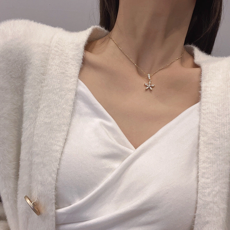Wholesale Micro Paved Personalized Titanium Steel Necklace