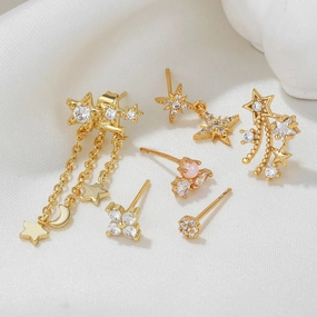Wholesale Micro Paved Zircon 18k Earrings