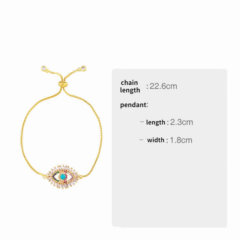 Wholesale Micro Paved Zircon Colored Crystal Bracelet OLY-BT-AS001