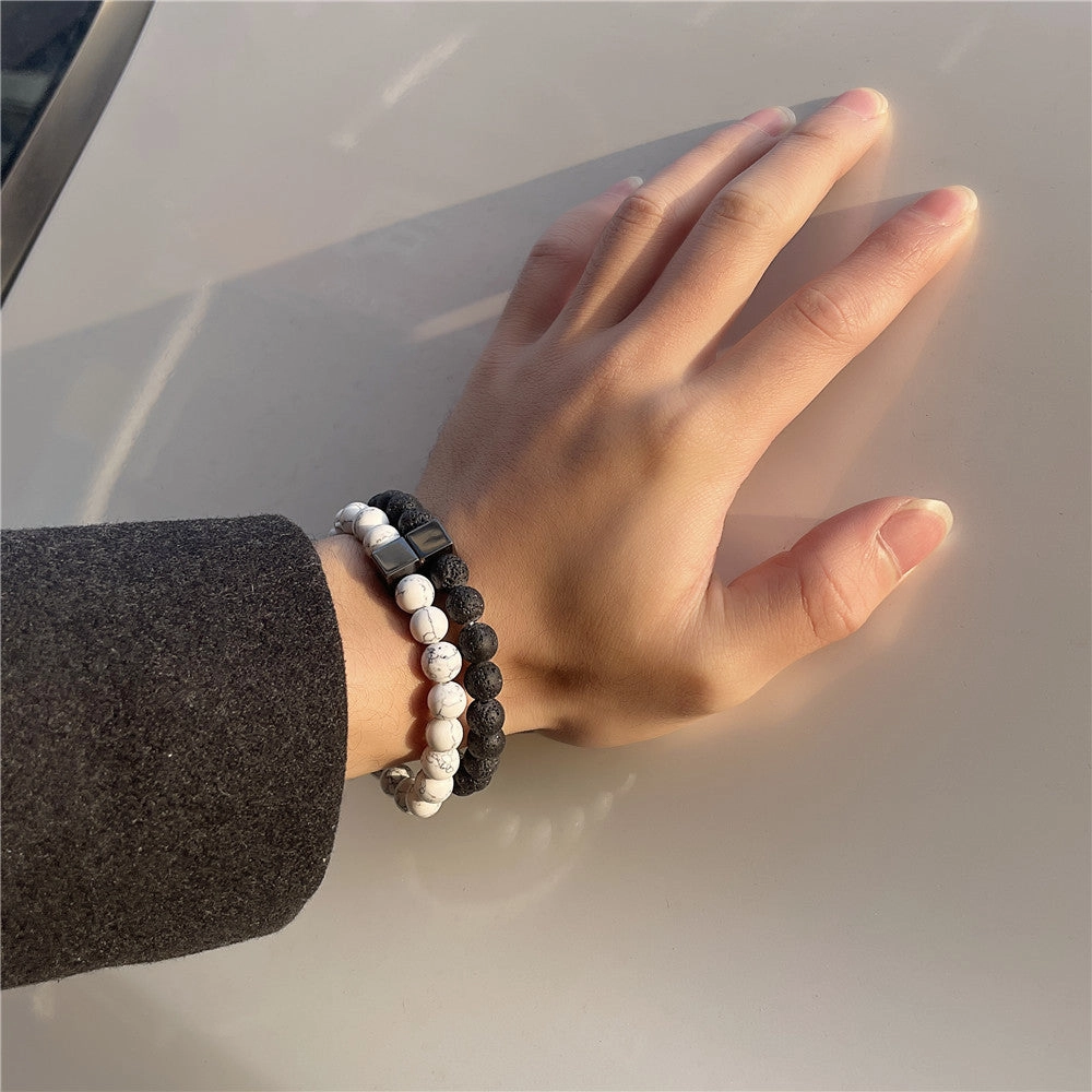Wholesale Micro Paved Zircon Skull Bracelet Set
