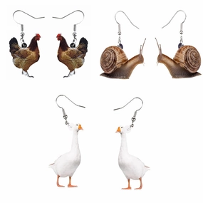 Wholesale Mini Animal Acrylic Earrings
