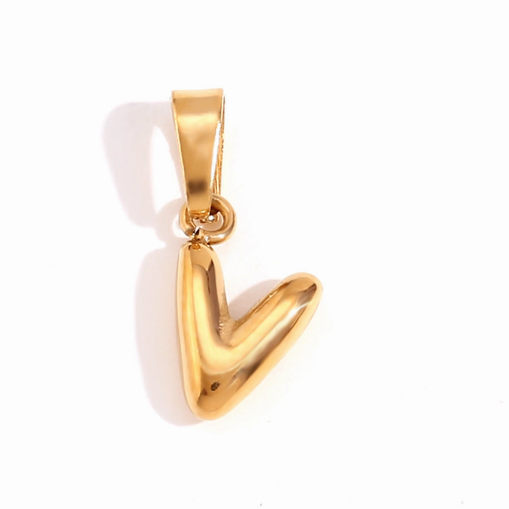 Wholesale Mini Bubble English Stainless Steel Plated 18K Gold DIY Matching Accessories Pendant