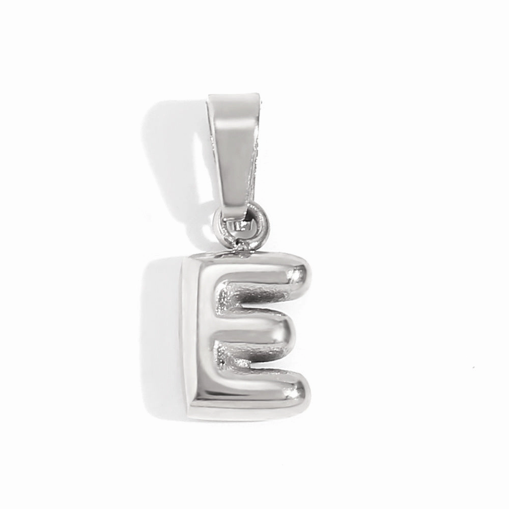 Wholesale Mini Bubble English Stainless Steel Plated 18K Gold DIY Matching Accessories Pendant