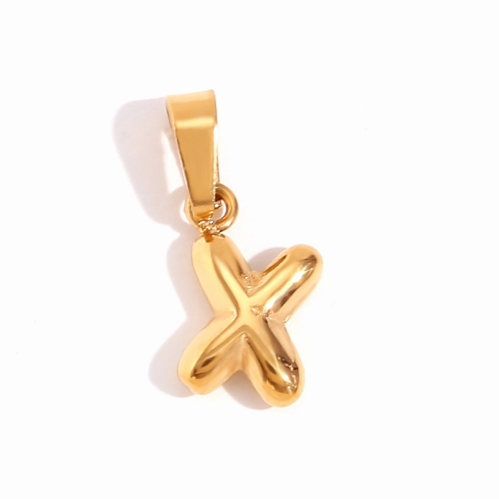 Wholesale Mini Bubble English Stainless Steel Plated 18K Gold DIY Matching Accessories Pendant