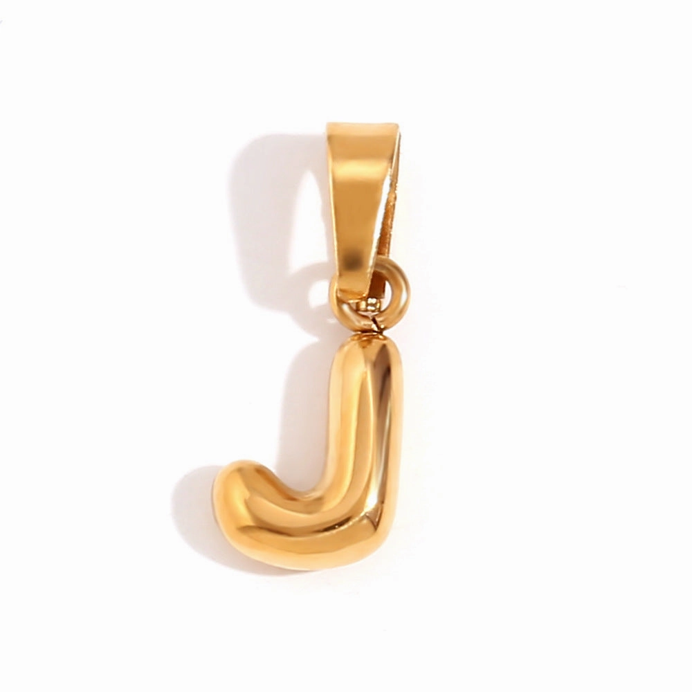 Wholesale Mini Bubble English Stainless Steel Plated 18K Gold DIY Matching Accessories Pendant