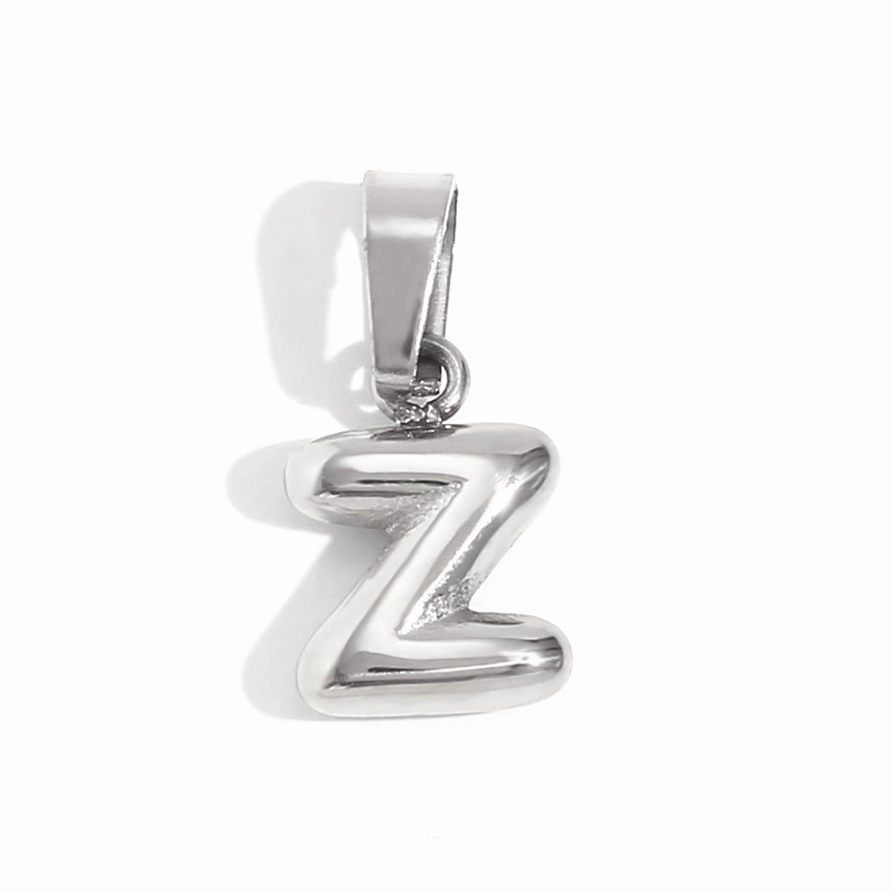 Wholesale Mini Bubble English Stainless Steel Plated 18K Gold DIY Matching Accessories Pendant