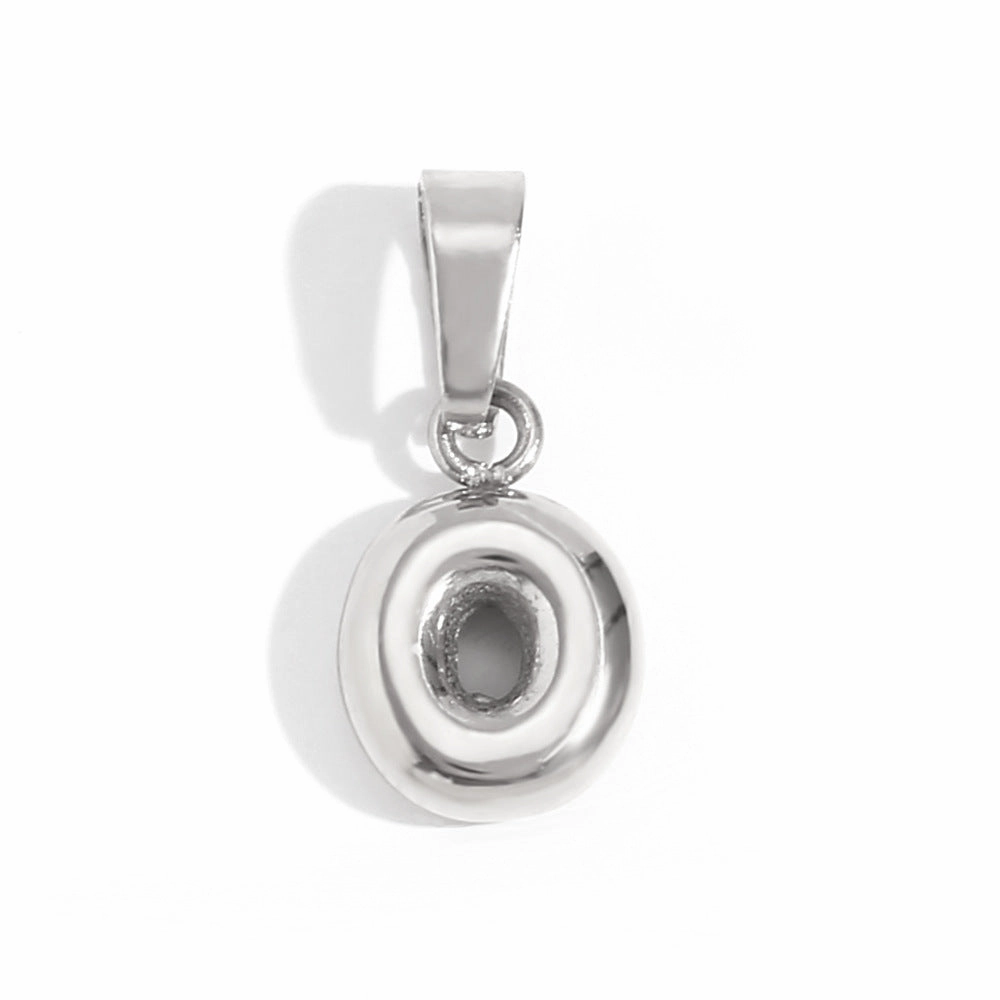 Wholesale Mini Bubble English Stainless Steel Plated 18K Gold DIY Matching Accessories Pendant