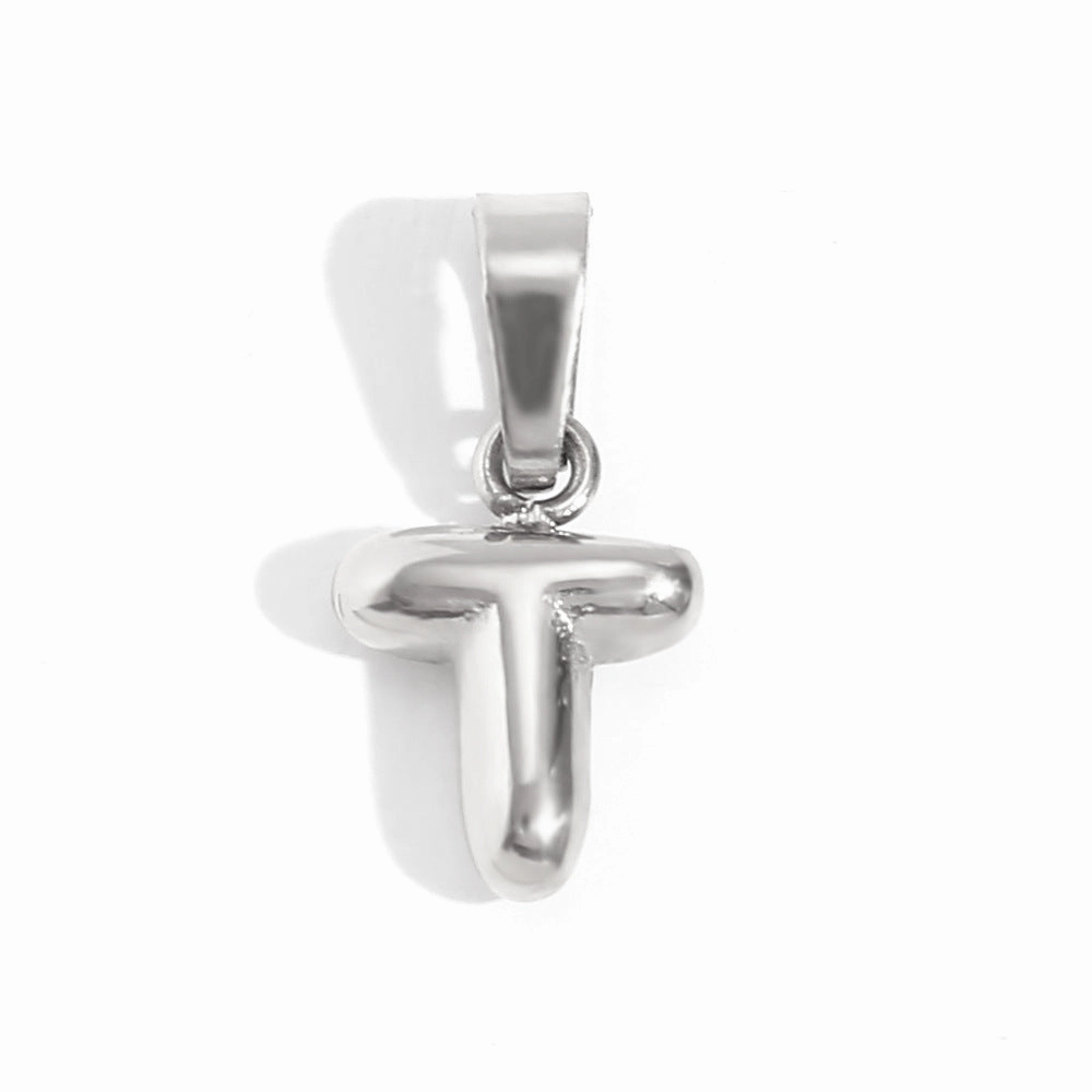 Wholesale Mini Bubble English Stainless Steel Plated 18K Gold DIY Matching Accessories Pendant