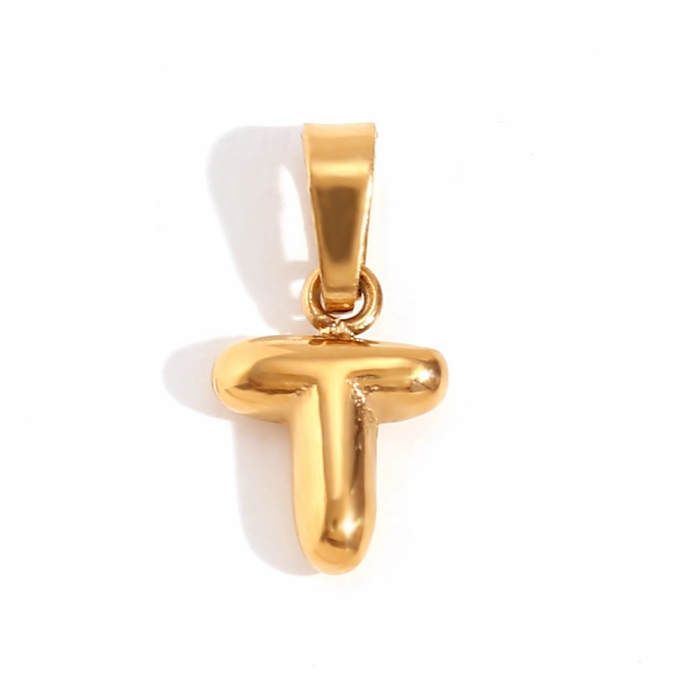 Wholesale Mini Bubble English Stainless Steel Plated 18K Gold DIY Matching Accessories Pendant