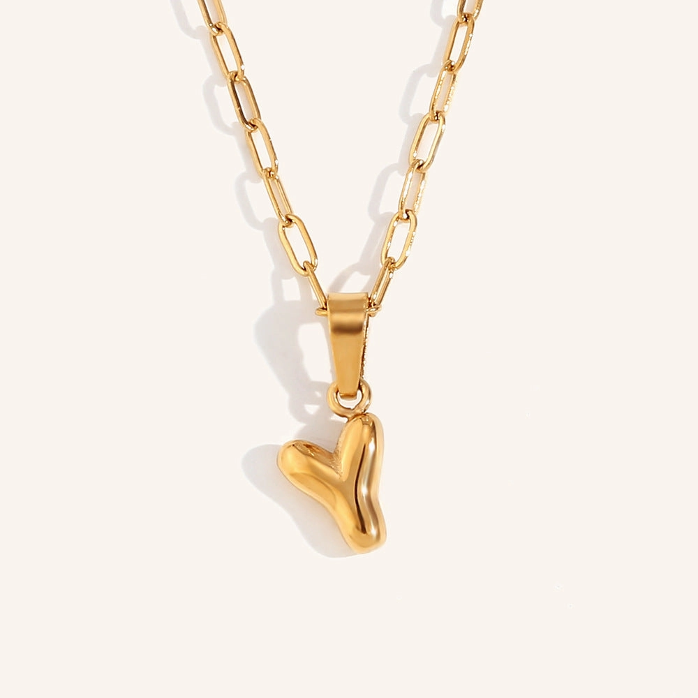 Wholesale Mini Bubble Letter 18K Necklaces