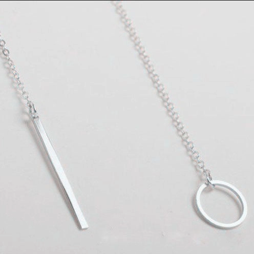 Wholesale Minimalist Chain Metal Ring Long Alloy Neck Chain