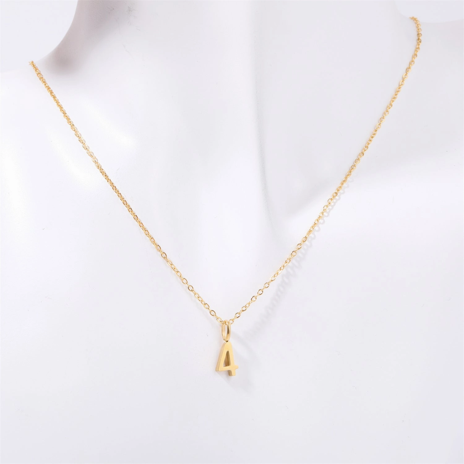Wholesale Minimalist Commuting Optional Digital Titanium Steel Necklaces