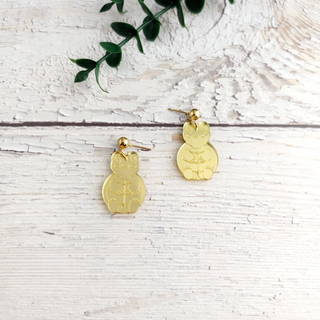 Wholesale Mirror Acrylic Sheet Shiny High-end Fashion Versatile Earrings