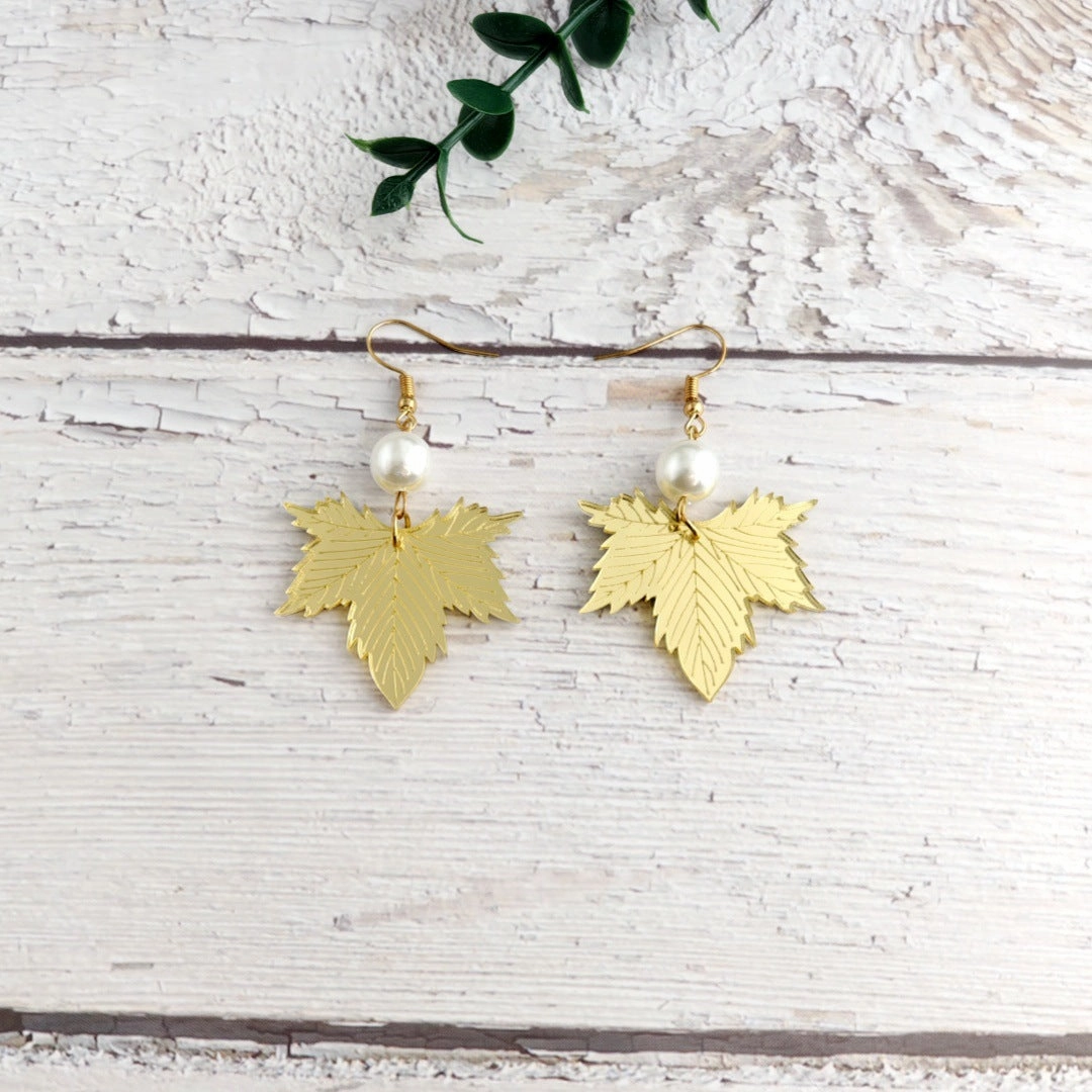 Wholesale Mirror Acrylic Sheet Shiny High-end Fashion Versatile Earrings