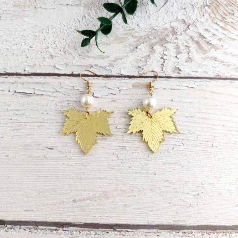 Wholesale Mirror Acrylic Sheet Shiny High-end Fashion Versatile Earrings