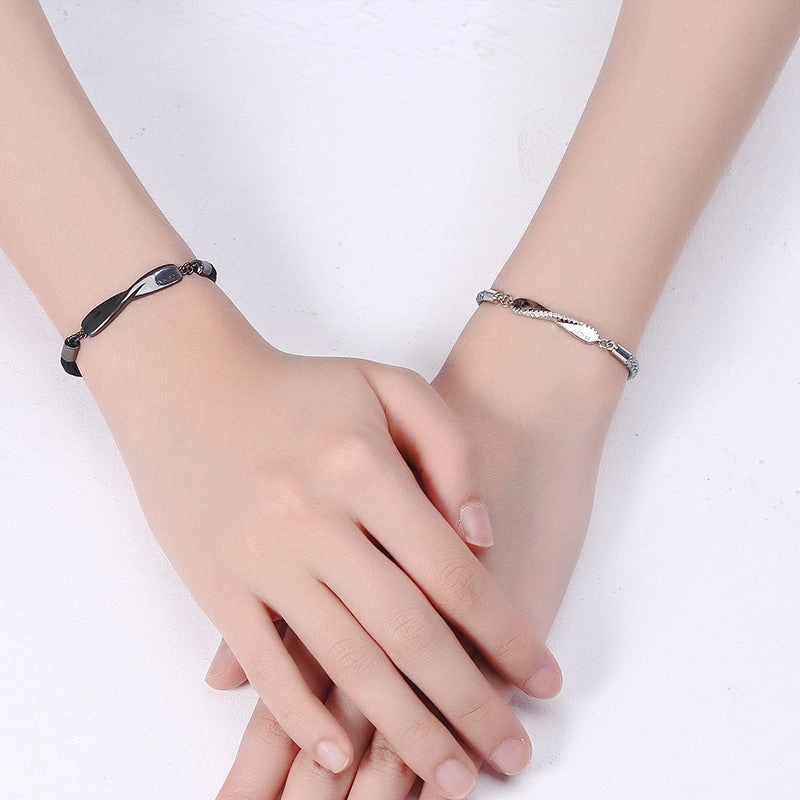 Wholesale Mobius Ring Couple Bracelet