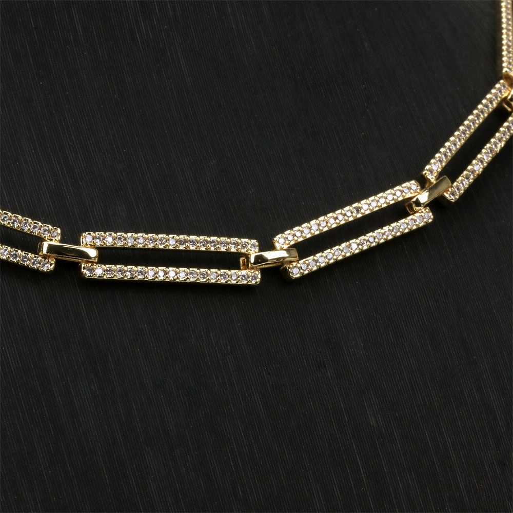 Wholesale MOM Copper Inlaid Diamond Folded Mother's Day Necklace