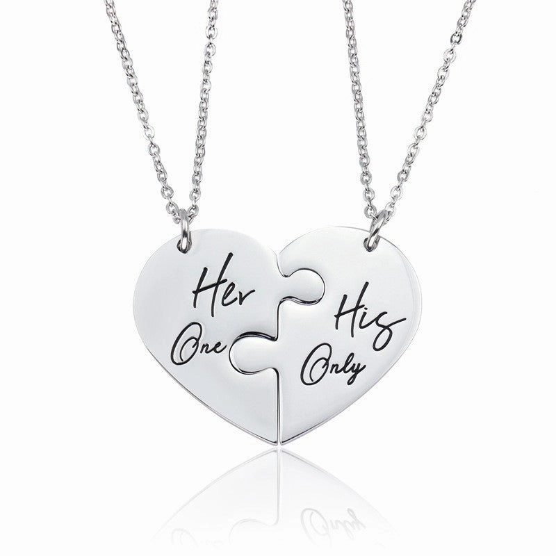 Wholesale Mom's Baby Mother's Day Gift Lettering Titanium Steel Necklace