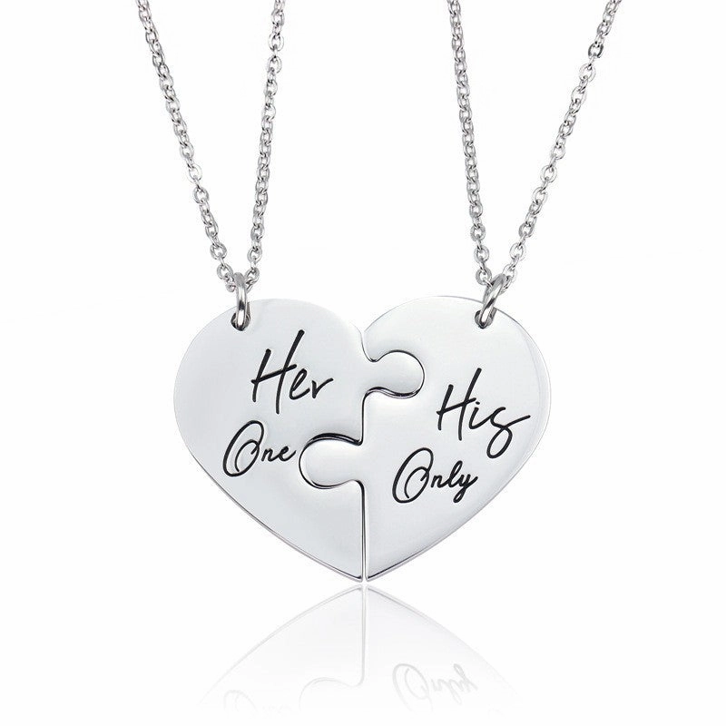 Wholesale Mom's Baby Mother's Day Gift Lettering Titanium Steel Necklace