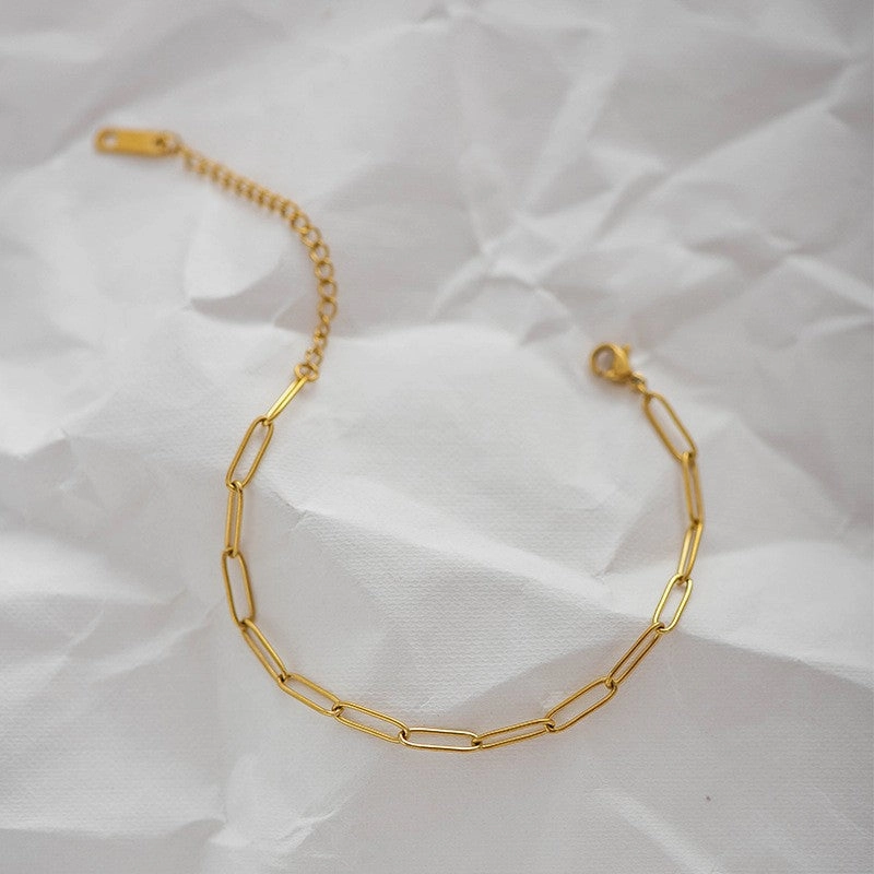 Wholesale Moon Folded Titanium Steel Bracelet