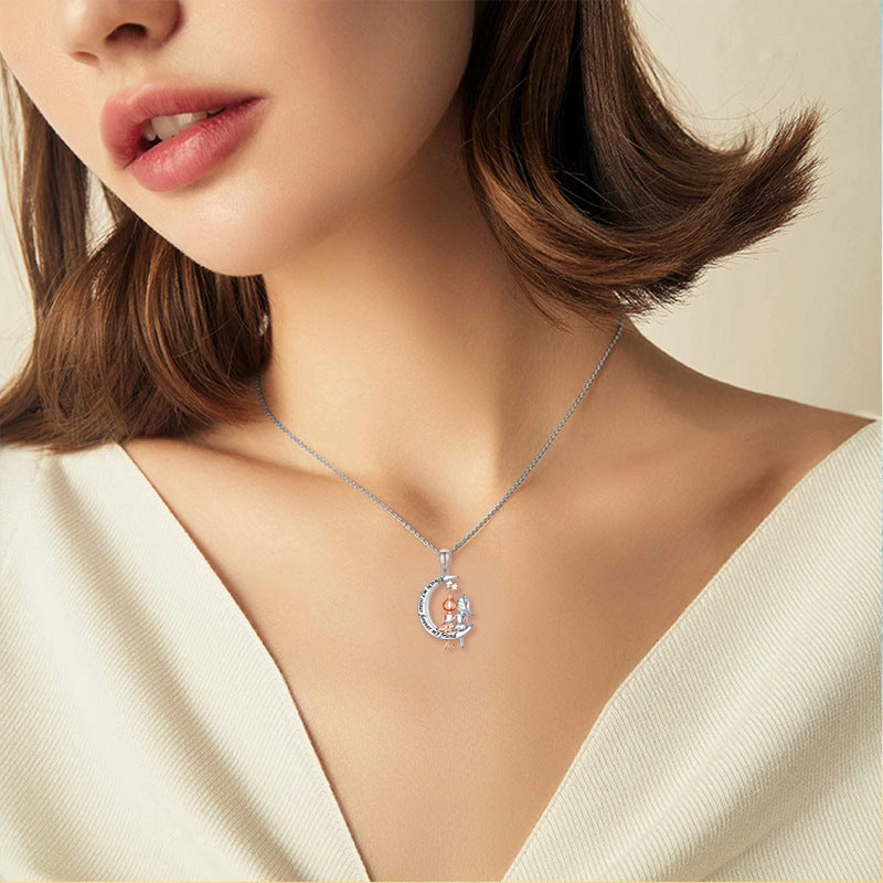 Wholesale Moon Friend Alloy Pendant