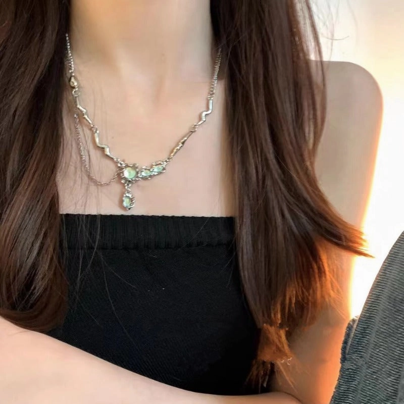 Wholesale Moonlight Stone Starlight Alloy Necklaces