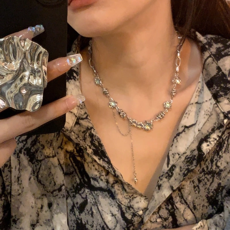 Wholesale Moonlight Stone Starlight Alloy Necklaces