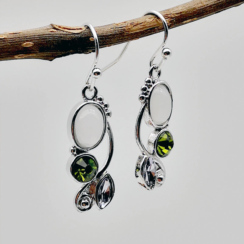 Wholesale Moonstone Metal Earrings