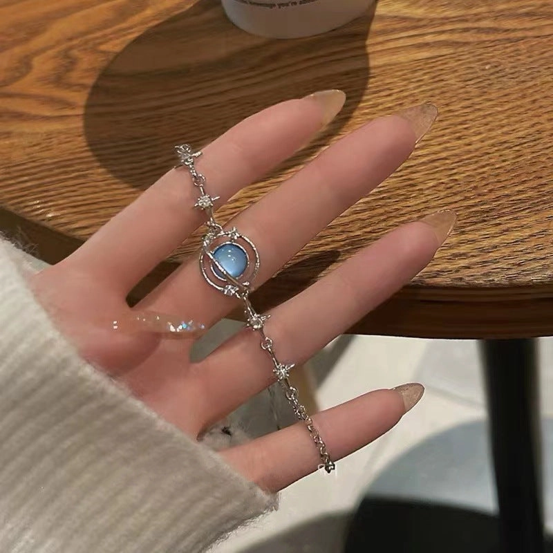 Wholesale Moonstone Planet Copper Bracelet