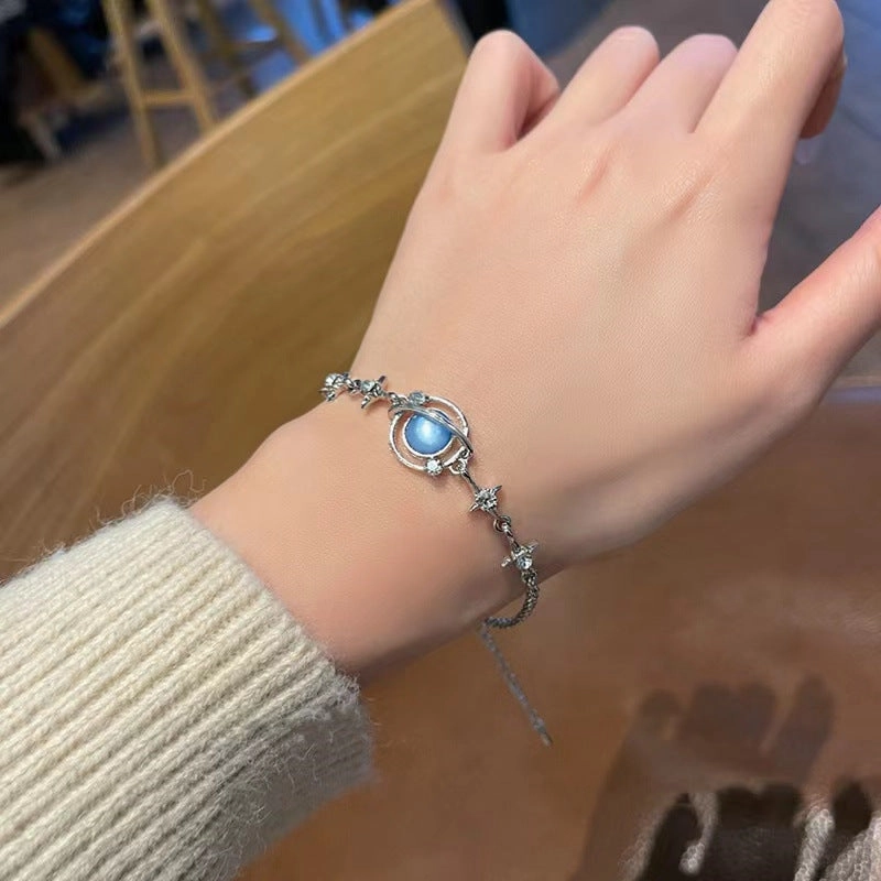 Wholesale Moonstone Planet Copper Bracelet