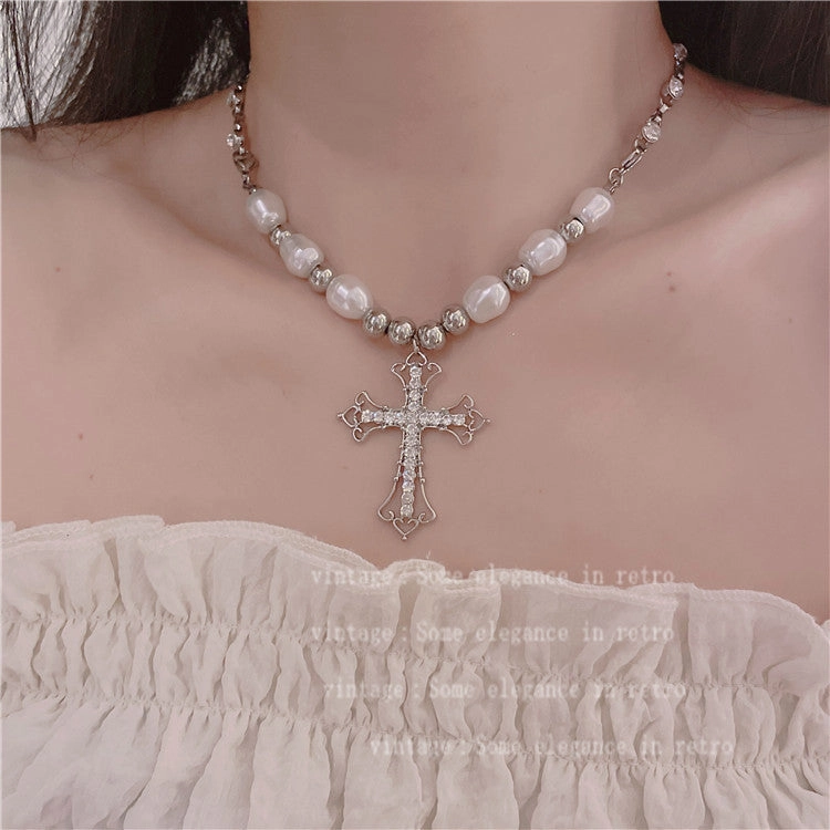 Wholesale Moonstone Titanium Steel Black Beaded Necklaces