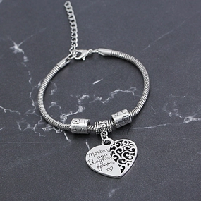Wholesale Mother And Dauther Heart Alloy Bracelet