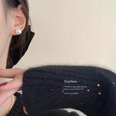 Wholesale Mother Of Fritillary Pearl Copper Earrings