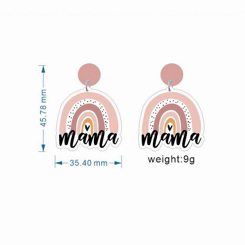 Wholesale Mother's Day Acrylic Earrings