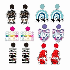 Wholesale Mother's Day Acrylic Earrings
