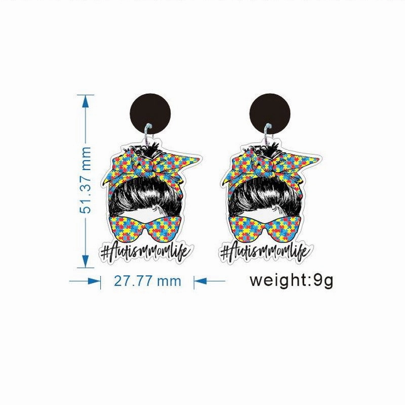 Wholesale Mother's Day Acrylic Earrings