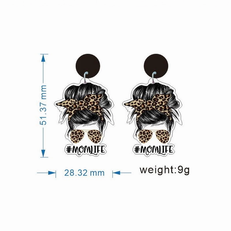 Wholesale Mother's Day Acrylic Earrings