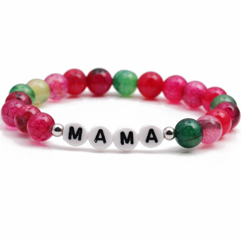 Wholesale Mother's Day Agate Beads Bracelet