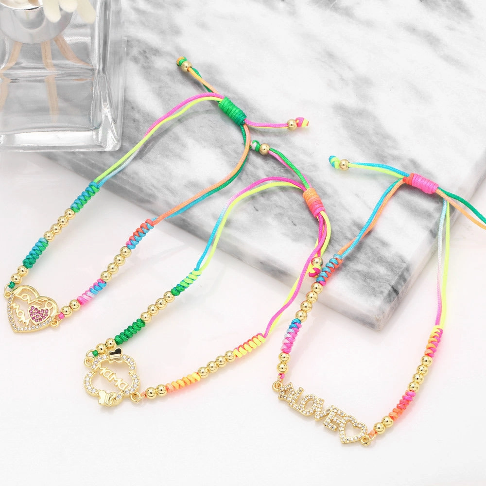 Wholesale Mother's Day Bohemian Heart Copper Bracelet