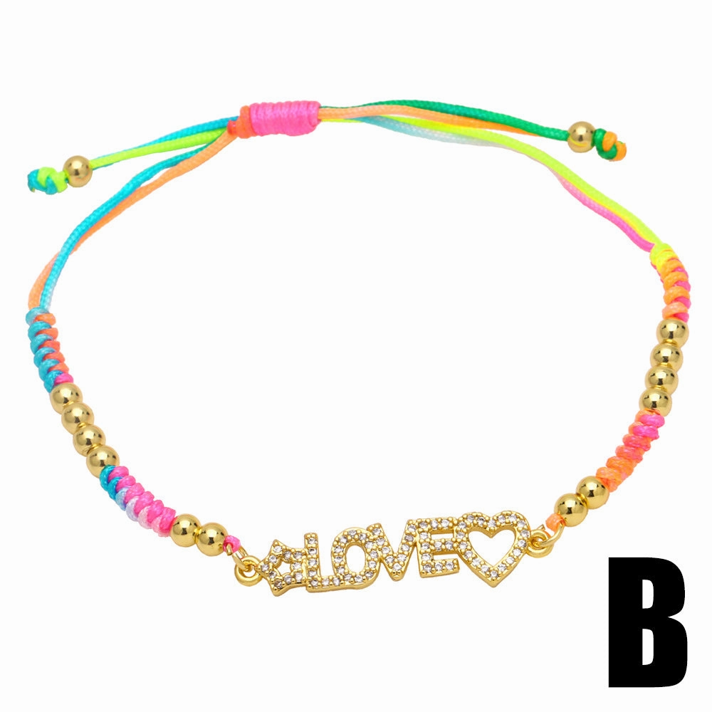 Wholesale Mother's Day Bohemian Heart Copper Bracelet