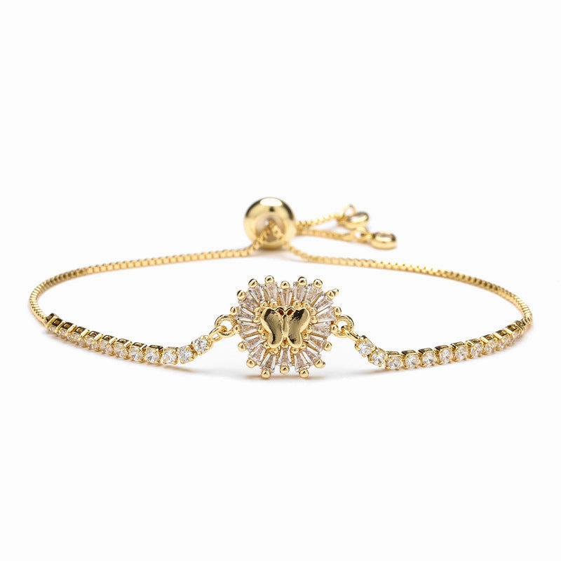 Wholesale Mother's Day Butterfly Life Tree Alloy Bracelet