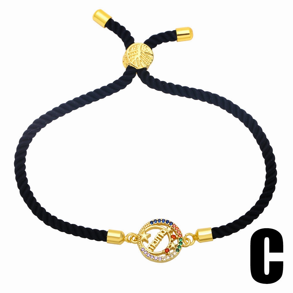 Wholesale Mother's Day Color Diamond Copper Bracelet