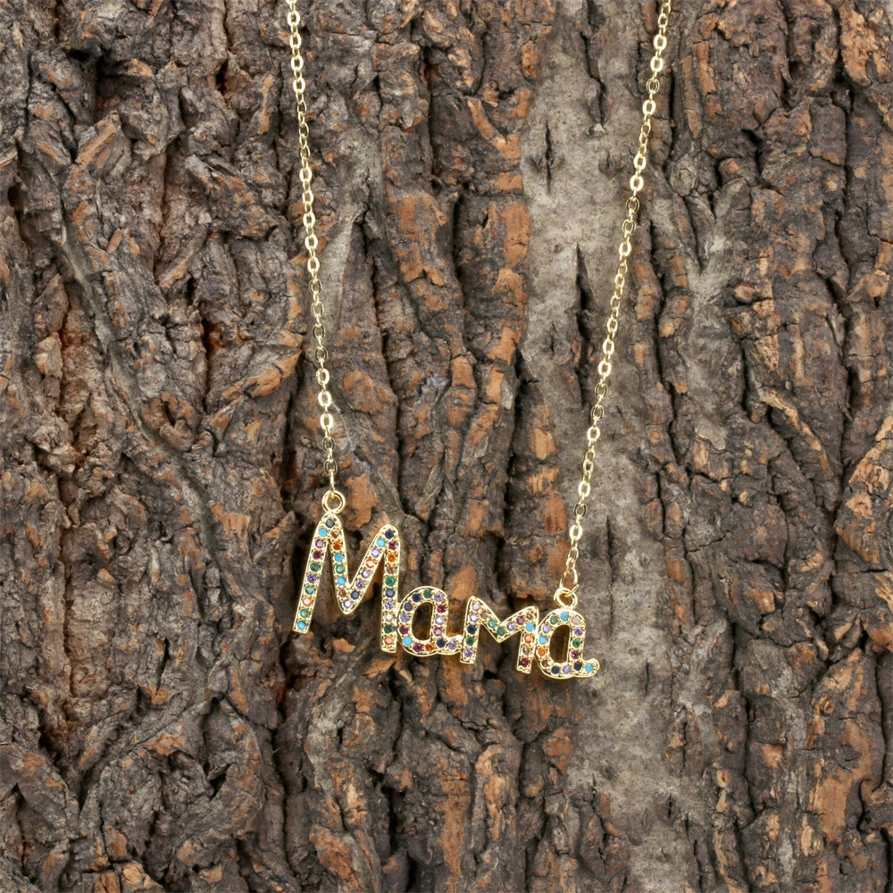 Wholesale Mother's Day Gift Copper MAMA Mother's Necklace